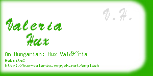 valeria hux business card